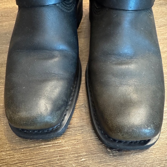 Harley-Davidson Women's El Paso Leather Harness Boots Size 7 Dark Brown/Black - Picture 9 of 11